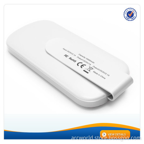AWC945 New Design Hot Selling 3000mAh 5000mAh 10000mAh Clip Power bank